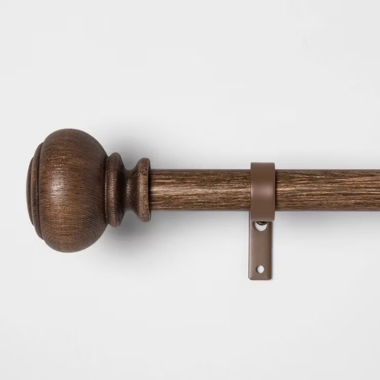 Wood Knob Curtain Rod - Threshold™ | Target