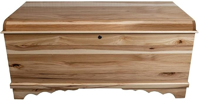 Rustic Red Door Co. 46" Cedar Hope Chest with Waterfall Top - Amish Made Chest with Anti-Slam Hin... | Amazon (US)