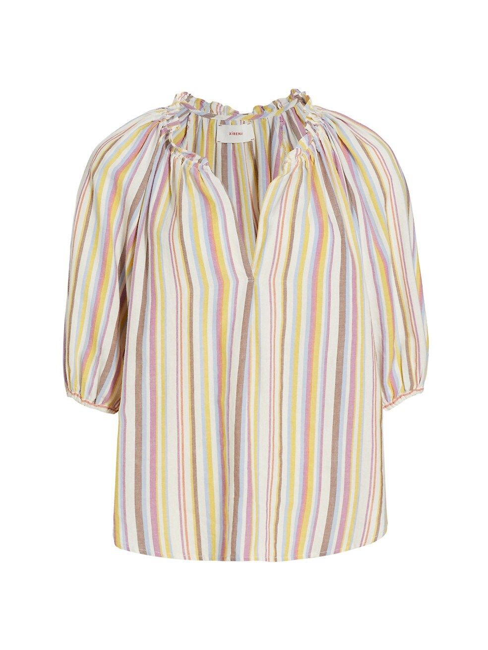 Xirena Jules Stripe Cotton Pullover Top | Saks Fifth Avenue
