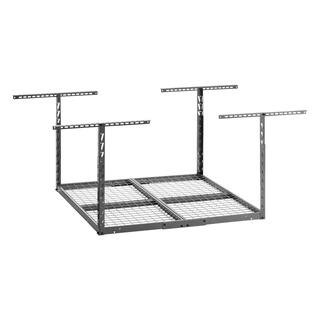 GearLoft Hammered Granite Adjustable Height Overhead Garage Storage Rack (48 in W x 48 in D) | The Home Depot