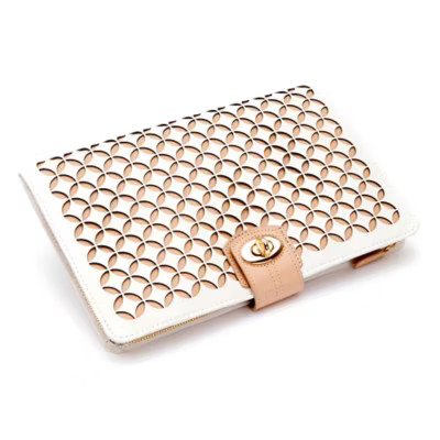 Wolf Chloe Jewelry Portfolio in Cream | Bed Bath & Beyond