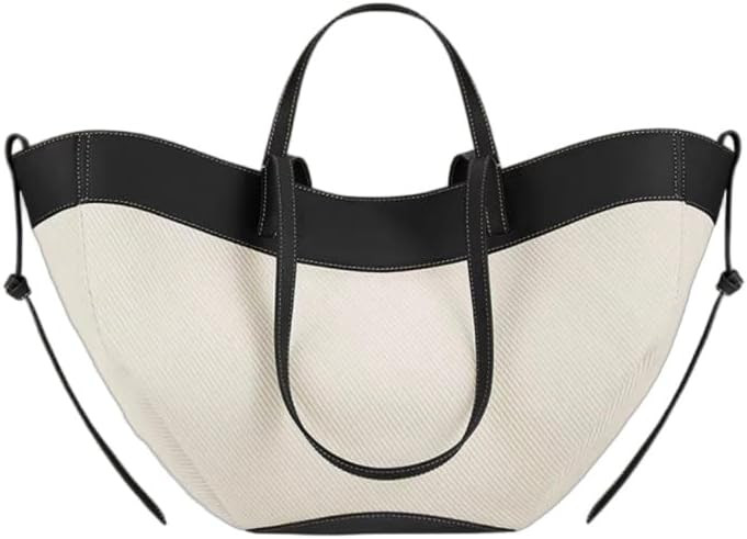 women high-end knitted leather spliced wing shaped handbag fall shoulder bag Bucket bag suitable ... | Amazon (US)