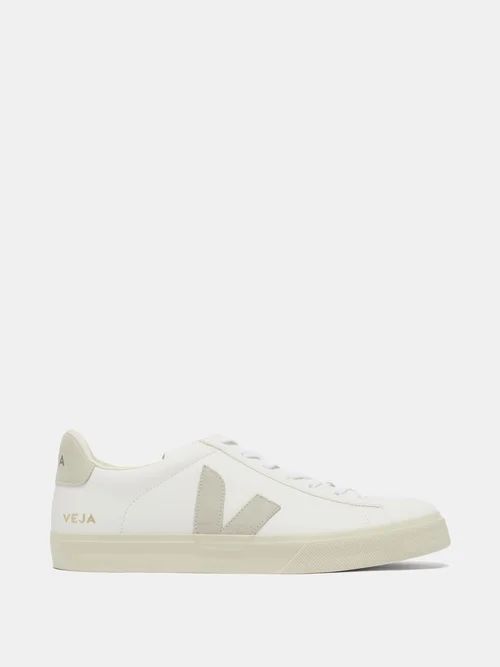 Veja - Campo Suede-trimmed Leather Trainers - Mens - White/ivory | Matches (US)
