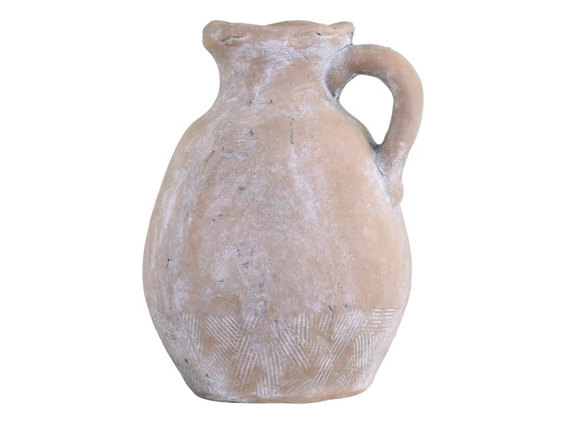 Large Terracotta Jug with Handle - Rustic Natural Ceramic Jug - Unique Modern Boho Dried Faux Flo... | Etsy (US)