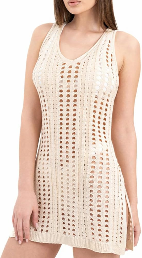 Swimsuit Coverup for Women, Crochet Coverups for Women, Bathing Suit Cover Up for Women,Summer Dr... | Amazon (US)