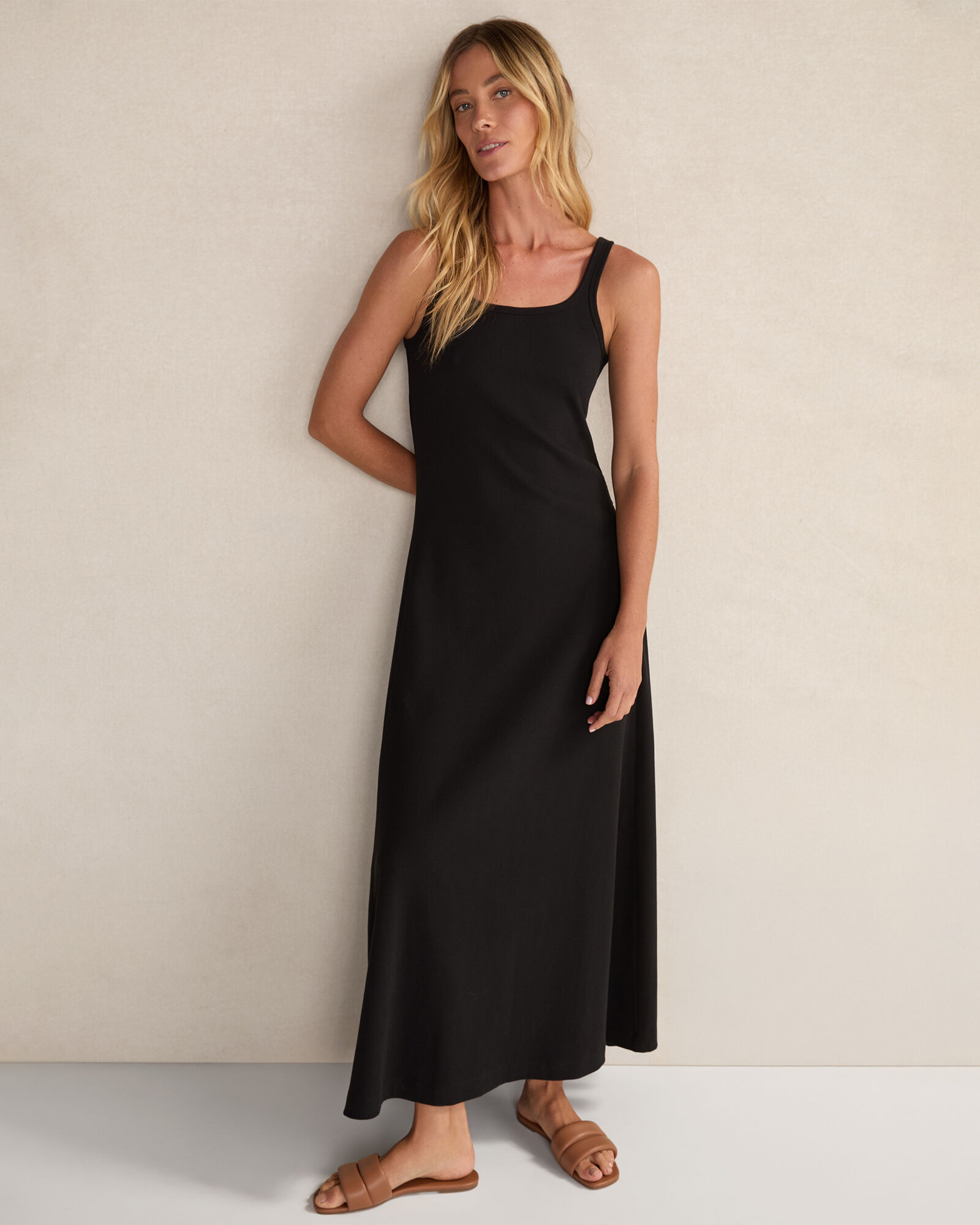 Organic Cotton Rib Knit Maxi Dress | Haven Well Within