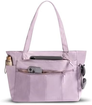 Tote Bag for Women Shoulder Bag Work Bags with Zipper Lightweight Handbags for Travel,Work,School | Amazon (US)