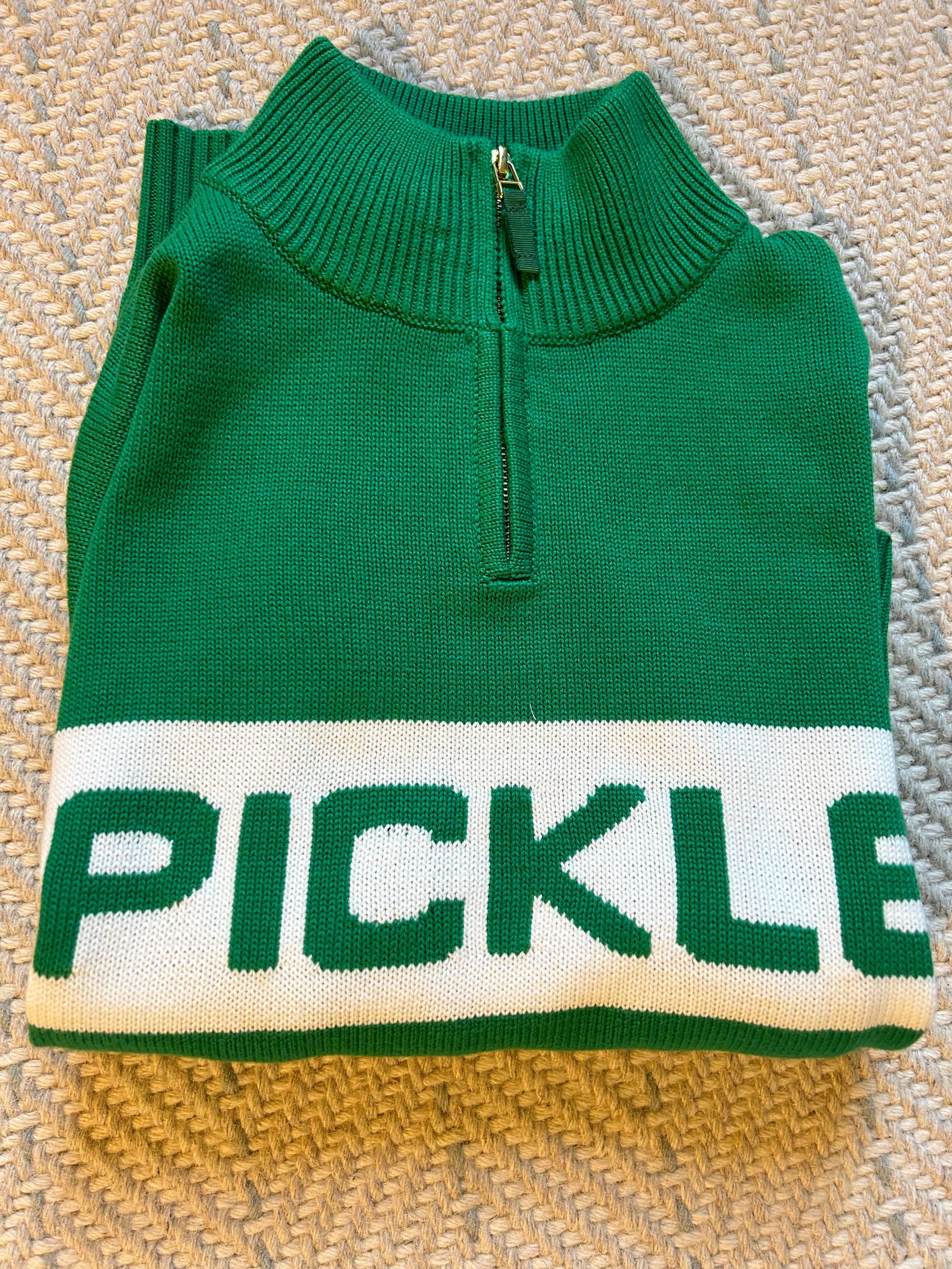 Pickle Quarter Zip Sweater | Tangerine Paddle