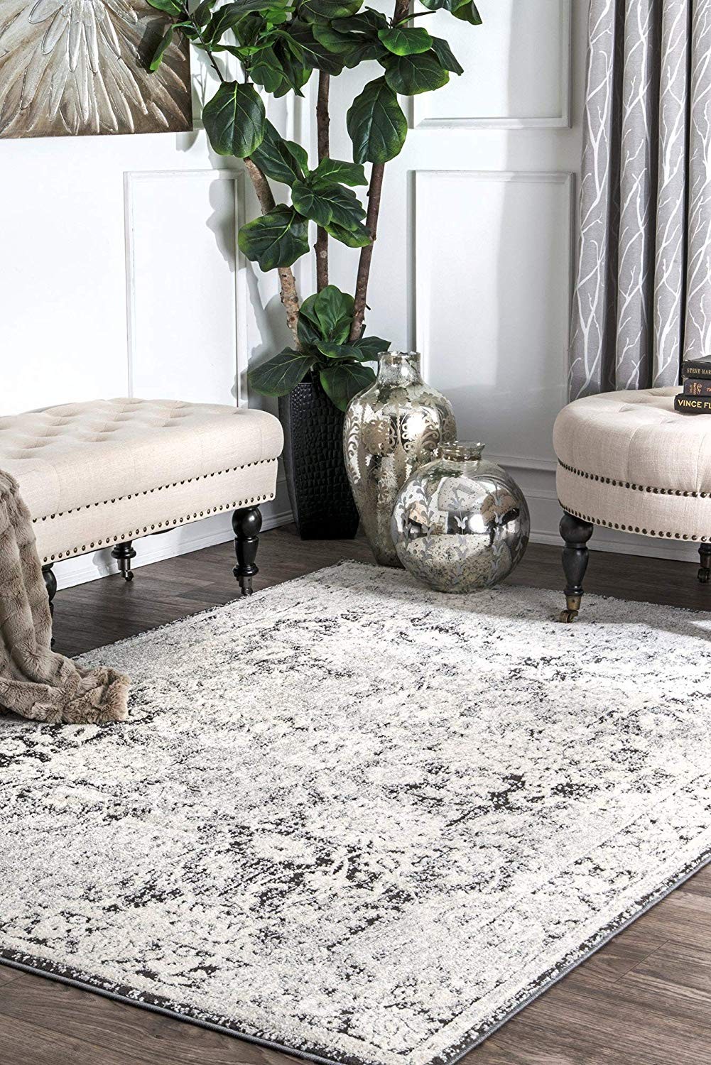 nuLOOM RZSP02A Primavera Area Rug 8' x 10' Ivory | Amazon (US)