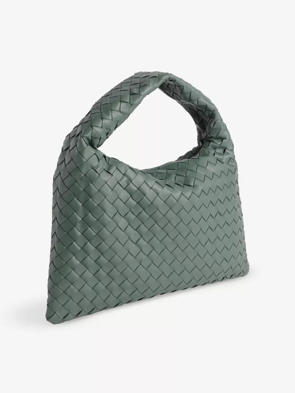 Intrecciato leather shoulder bag | Selfridges