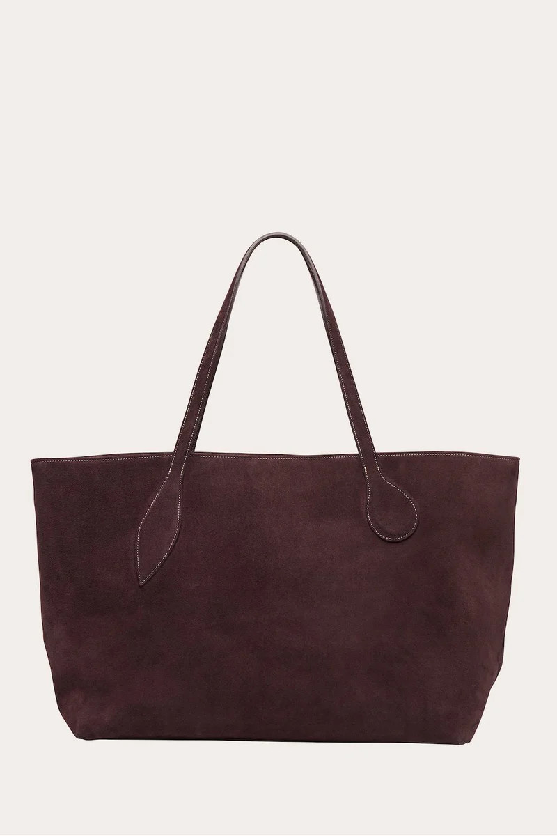 Mega Sprout Tote Amarone Suede | LITTLE LIFFNER