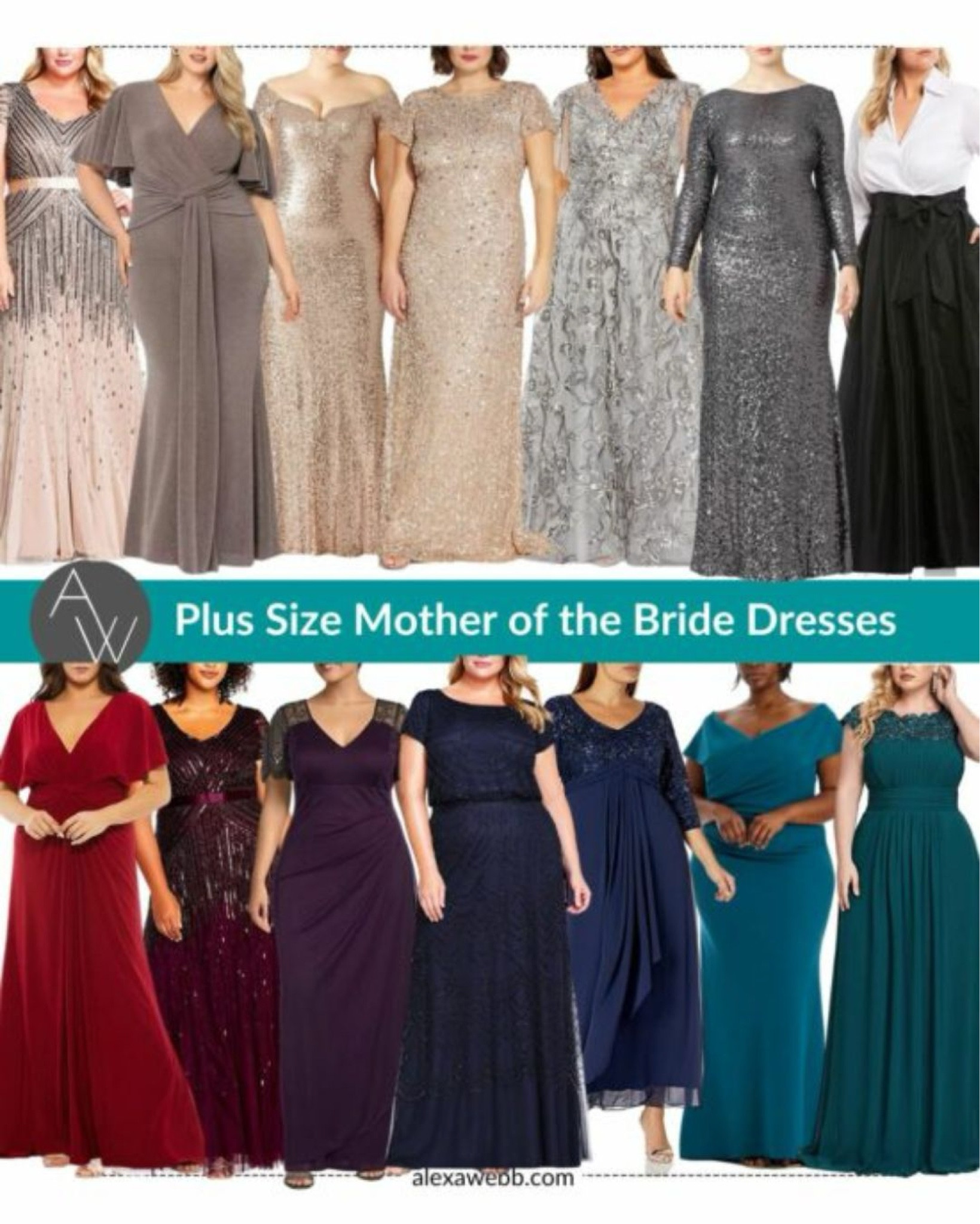 Plus Size Mother of the Bride Dresses and Gowns. These dresses are also great for Mother of the Groom. Alexa Webb

#LTKStyleTip #LTKPlusSize #LTKWedding