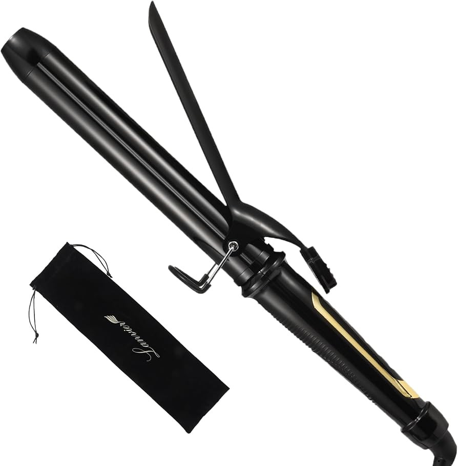 LANVIER 1.25 Inch Curling Iron, Extra Long Barrel 1 1/4 Inch Curling Iron for Long Hair up to 450... | Amazon (US)