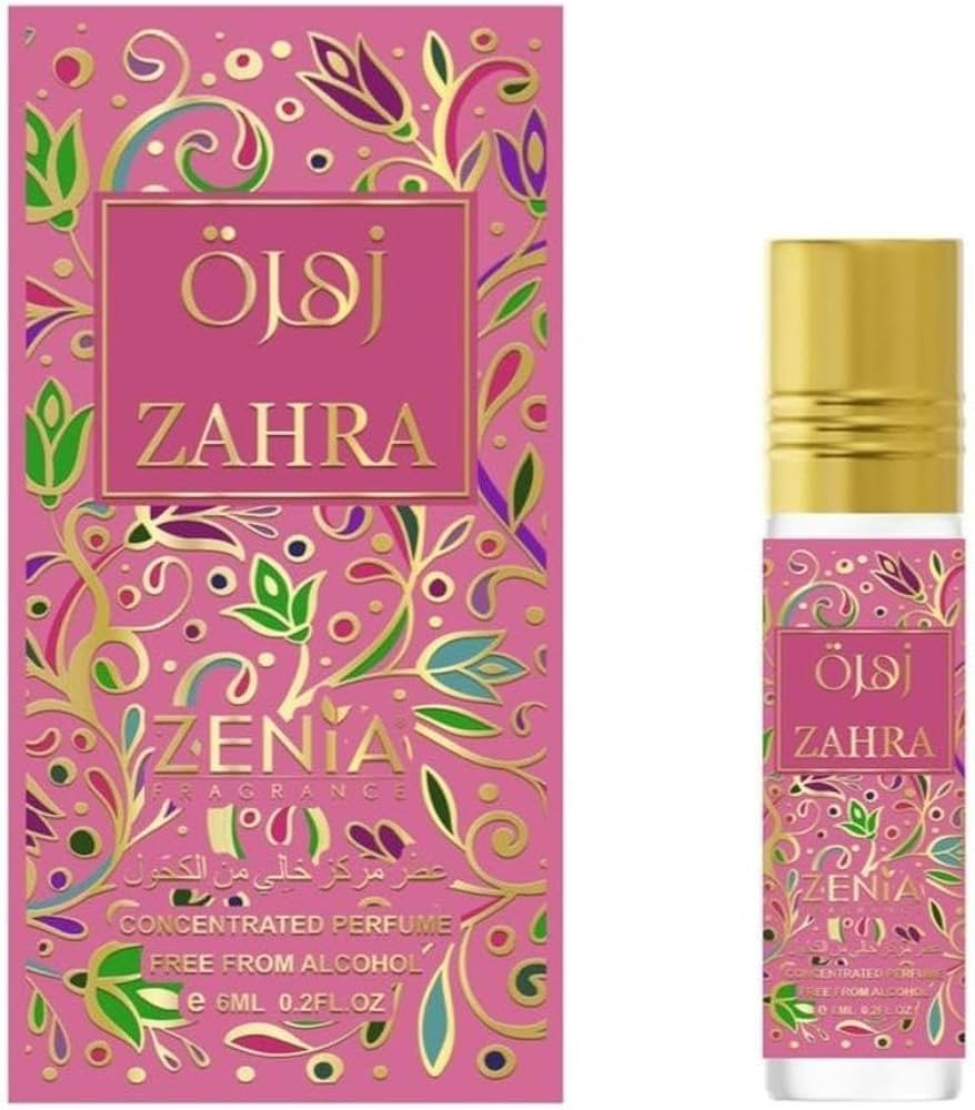 Zenia Zahra Perfume Oil Roll-On \u2013 6ml / 0.2oz | Long Lasting Alcohol-Free Sweet Floral Gourm... | Amazon (US)