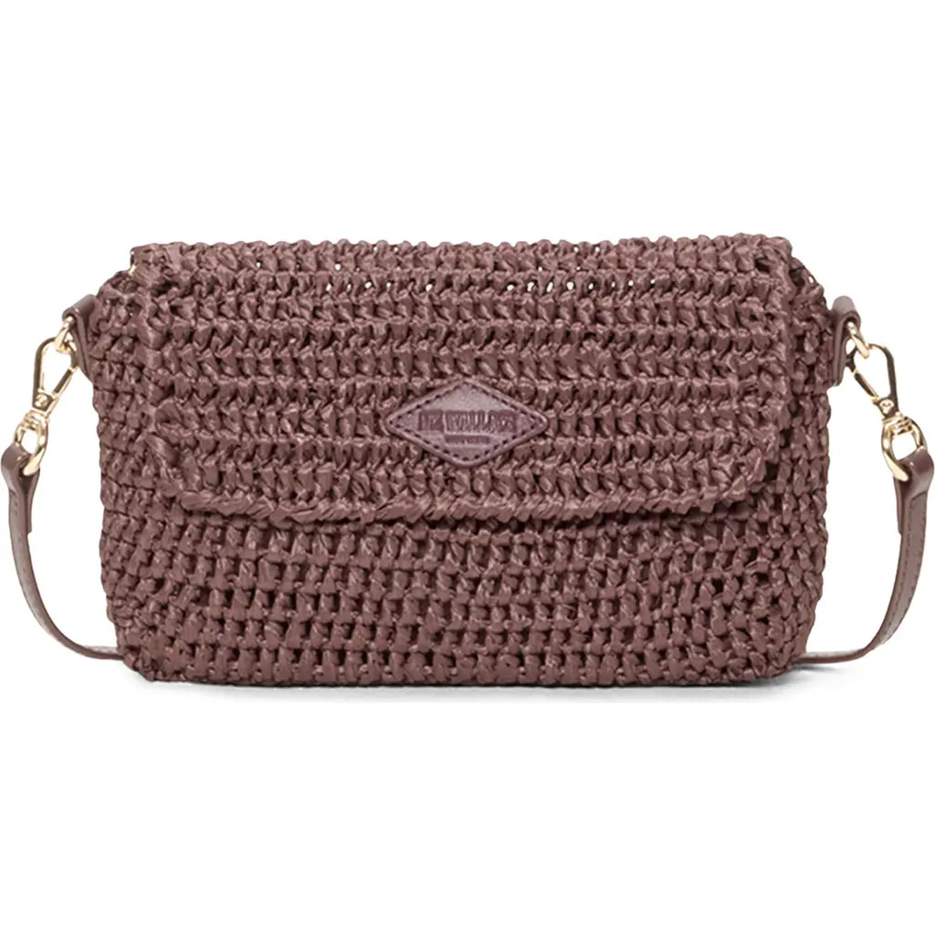 MZ Wallace Convertible Crochet Crossbody Bag in Brown Crochet at Nordstrom | Nordstrom