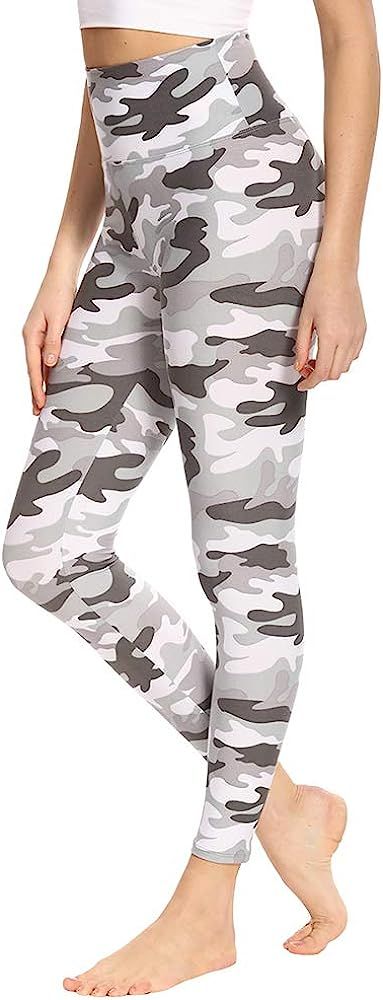Gayhay High Waisted Leggings for Women - Soft Opaque Slim Tummy Control Printed Pants for Running... | Amazon (US)