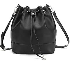 AFKOMST Bucket Bags and Purses For Women Drawstring Hobo and Shoulder Handbags with 2 Detachable ... | Amazon (US)