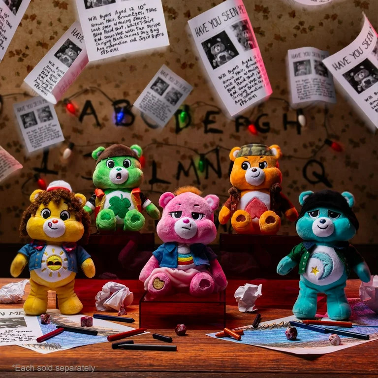 Care Bears x Stranger Things Fun Size Plush - Tenderheart Bear as Lucas | Walmart (US)