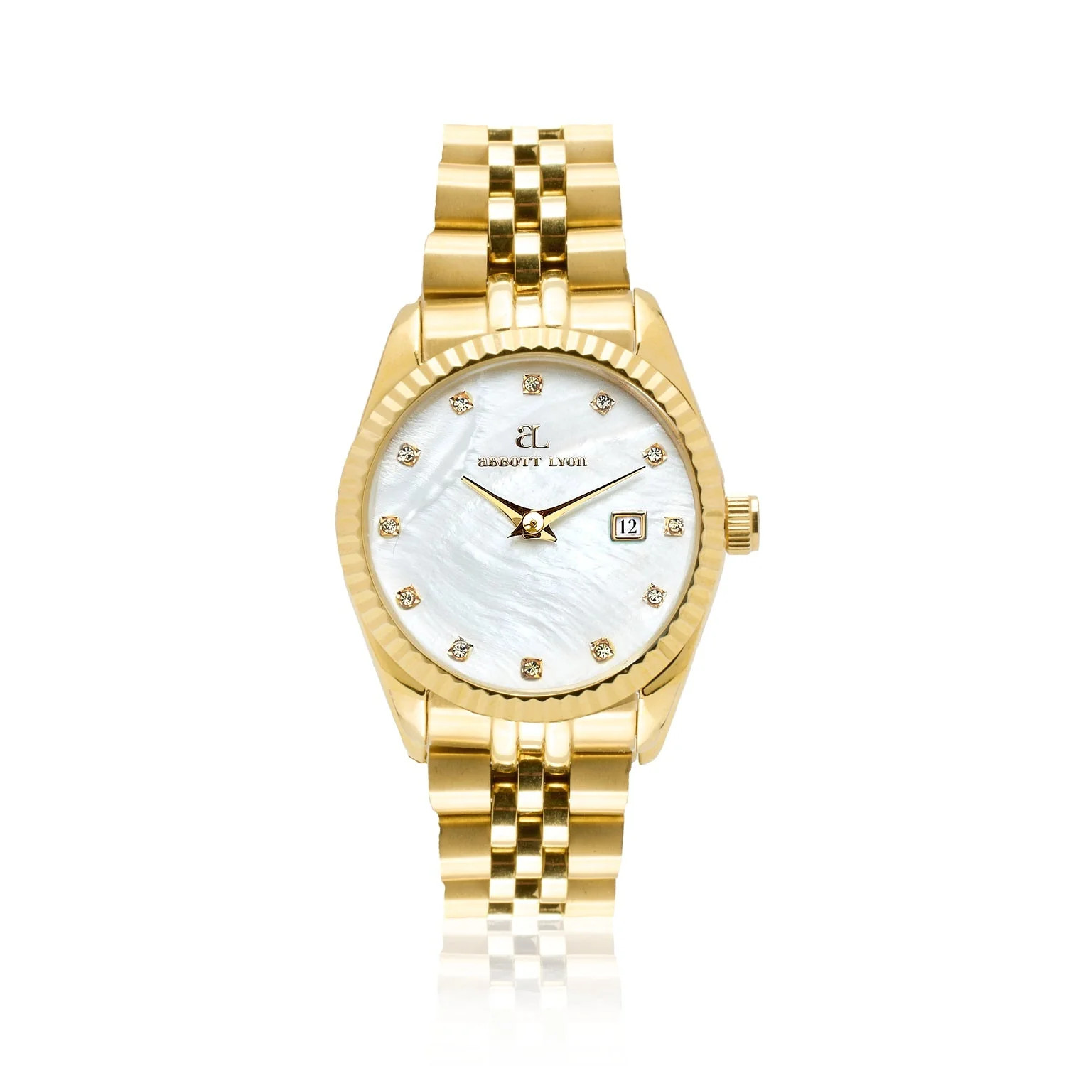 Mini Gold Pearl Link Belgravia 30 Watch | Abbott Lyon