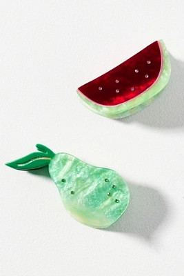 Frasier Sterling Cabo Fruit Hair Claw Clips, Set of 2 | Anthropologie (US)