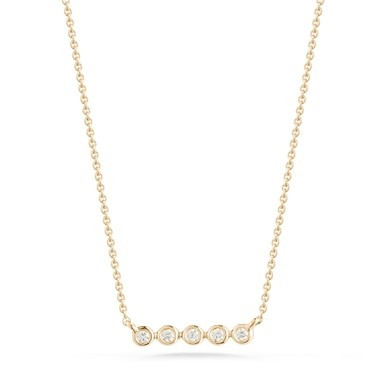 Lulu Jack Mini Bezel Bar Necklace | Dana Rebecca Designs