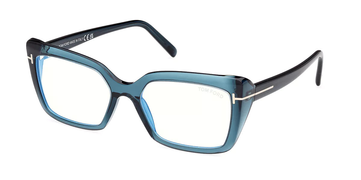 Tom Ford FT5991-B 092 Blue-Light Block Men's Glasses Blue Size 55 - Free Lenses - Blue Light Block Available | SmartBuyGlasses Global