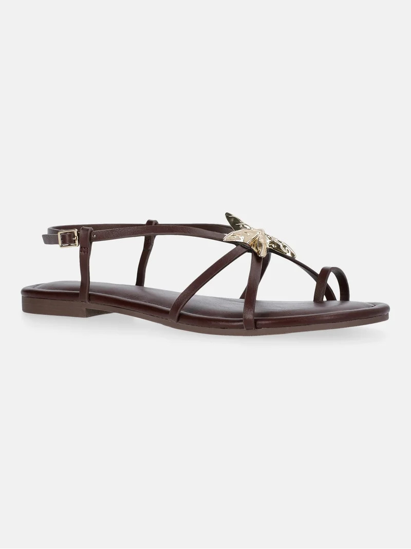 Time and Tru Women's Starfish Toe Loop Sandals | Walmart (US)