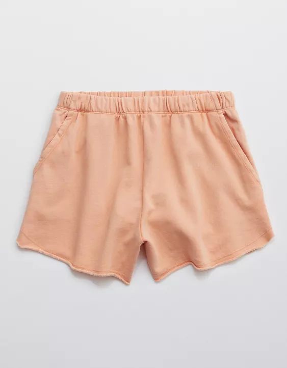 Aerie Real Good Sunset Terry Fleece High Waisted Short | American Eagle Outfitters (US & CA)