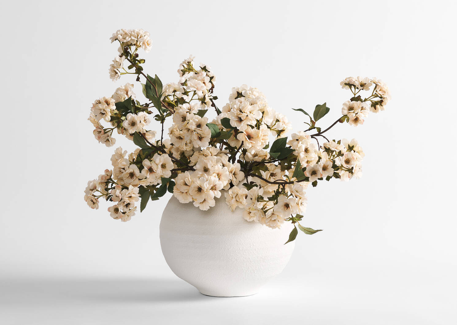 Kya Cherry Blossom Branch Ivory | Urban Barn