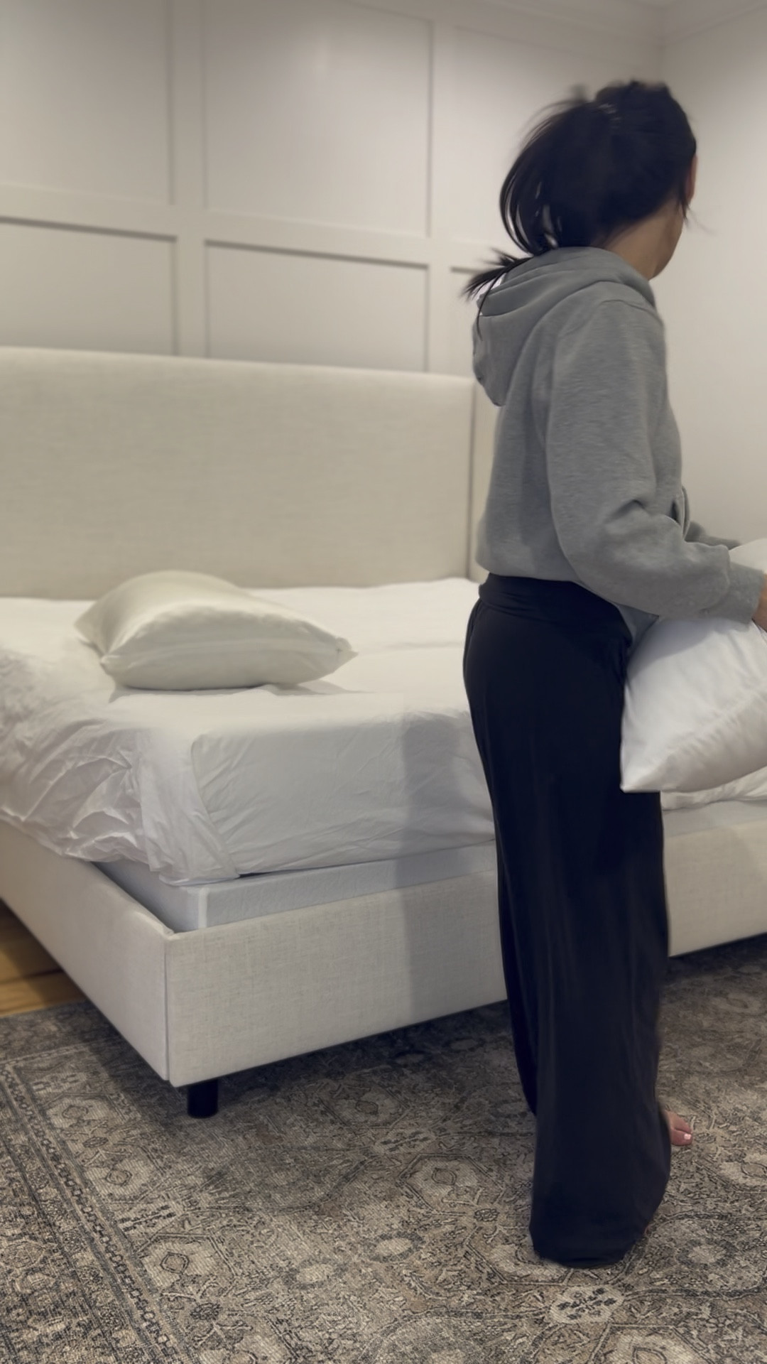 Organic cotton sheets + organic silk pillow sham, yes please 👸🏻

#LTKHome #LTKFamily