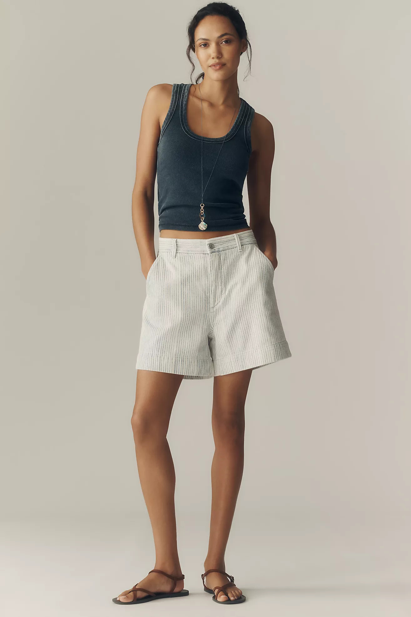 LE JEAN 100% Cotton Trouser Shorts | Anthropologie (US)