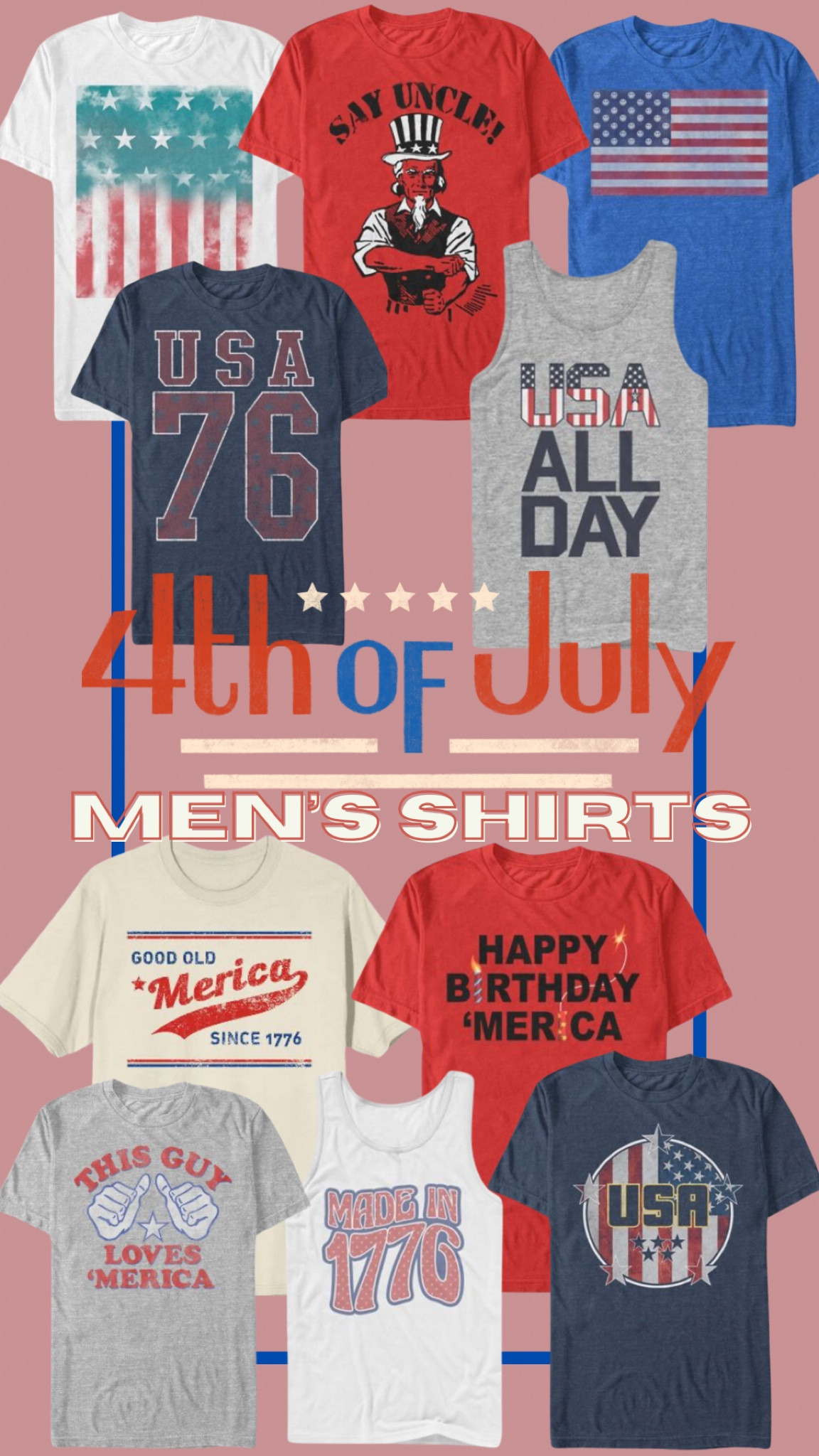 Men’s Fourth of July shirts 

#LTKMens #LTKStyleTip #LTKSeasonal