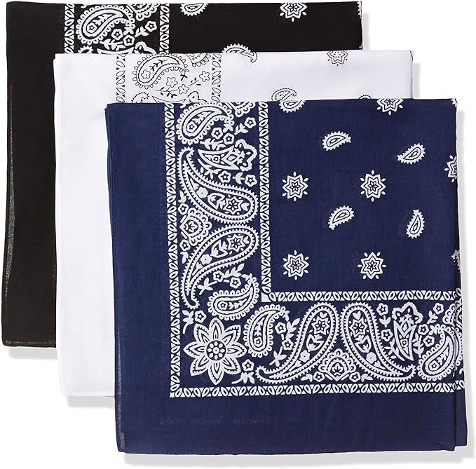 Levi's Men's 100% Cotton Multi-Purpose Bandana Gift Sets – Headband, Wrap, Protective | Amazon (US)