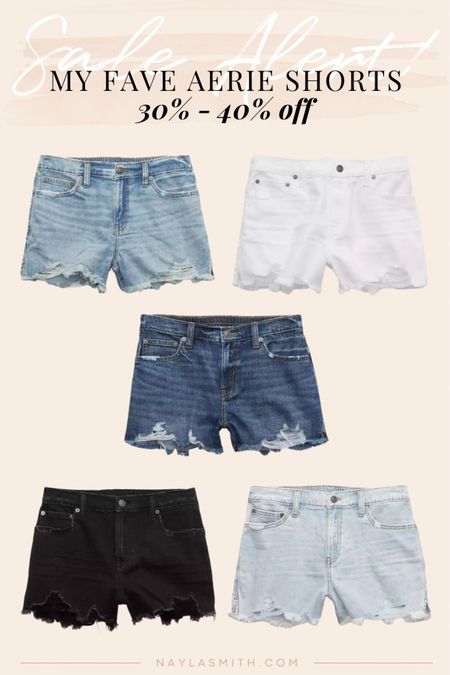 My fave aerie denim shorts on sale! These are soft denim with an elastic waistband at the back. I’m a size 10 in jeans and wear the large in these.

Summer fashion, Memorial Day weekend sales, summer basics, jean shorts, distressed shorts, black denim shorts, white denim shorts


#LTKsalealert #LTKSeasonal #LTKFind