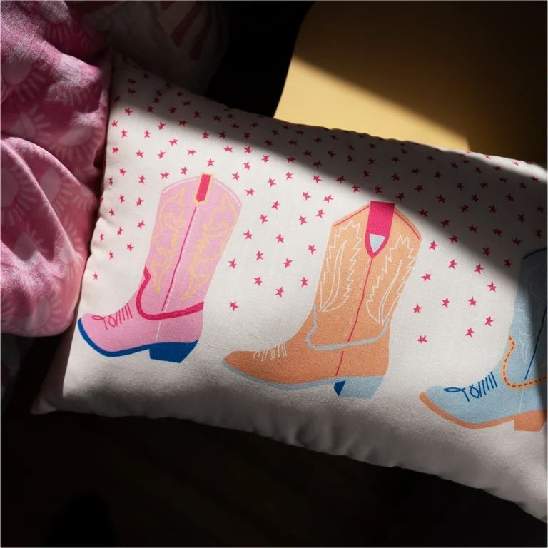 Urban Shop 14" x 20" Cowboy Boot Oblong Pillow | Walmart (US)