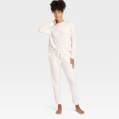 Women's Minky Fleece Pullover Top and Joggers Pajama Set - Auden™ | Target