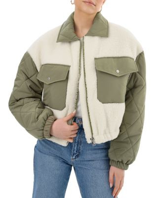 LAMARQUE Peyton Mixed Media Jacket   | Bloomingdale's Women | Bloomingdale's (US)