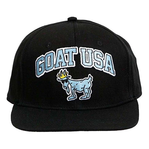 Kids' GOAT USA Signature Snapback Hat One Size Black | Scheels