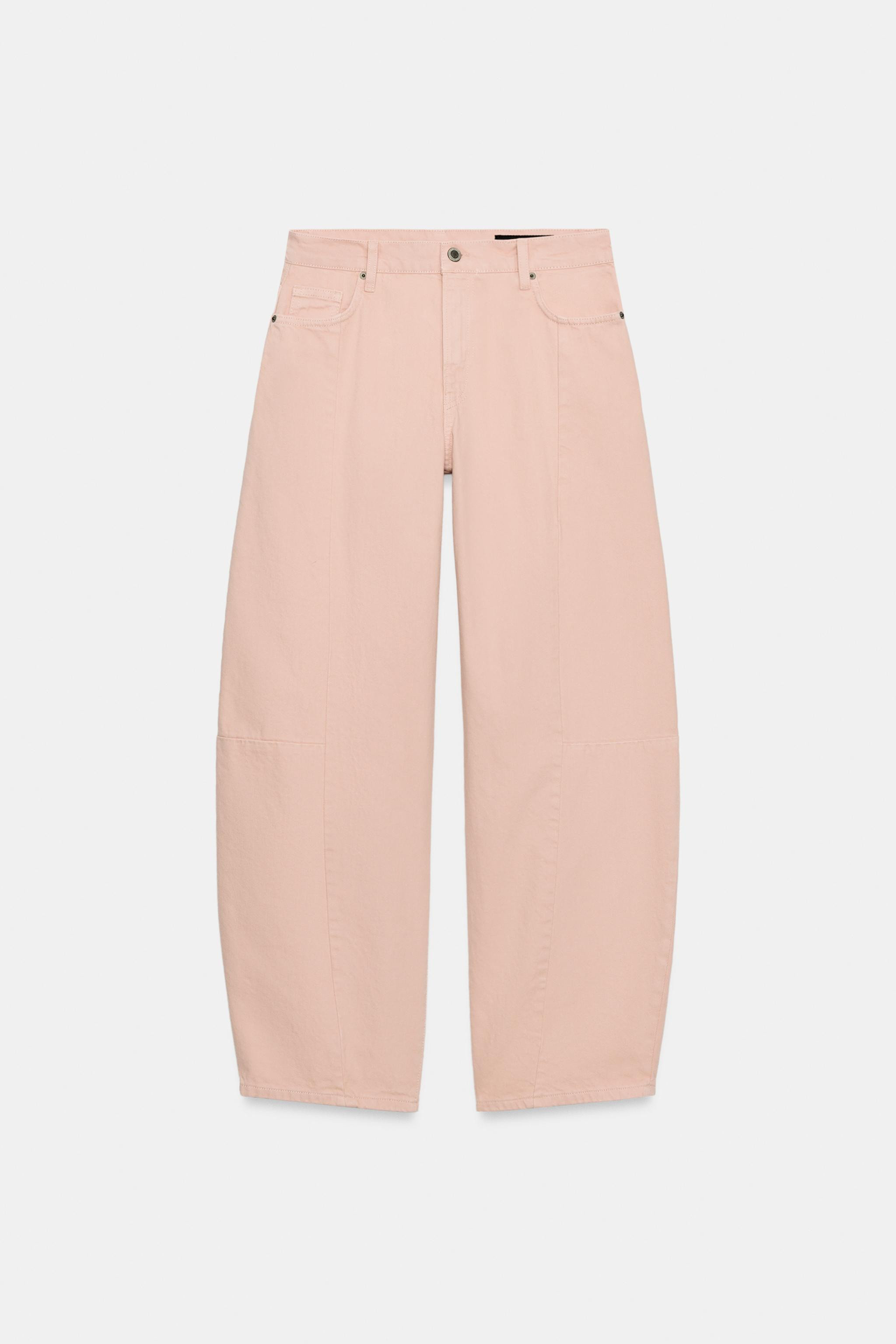 ZW COLLECTION MID-RISE BARREL PATCHWORK JEANS | Zara Canada