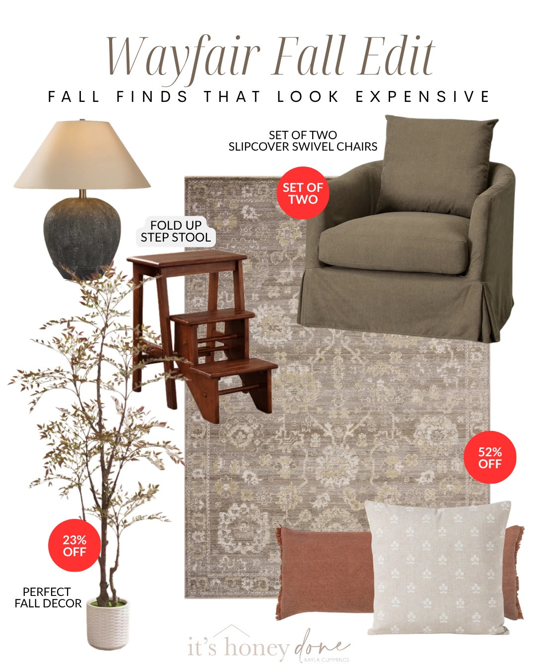 #ad Cozy, elevated Wayfair finds for fall 🍂 I pulled together some of my favorite warm wood tones, neutral textures, timeless furniture and affordable home decor that make a space feel collected and expensive without feeling overly seasonal.

From cozy living room finds and neutral rugs to accent chairs, mirrors, lighting, stoneware and fall decor, these are the kinds of pieces that can easily transition through the season and stay in your home year round.

#wayfair #wayfairpartner #wayfairfinds #fallhomedecor #falldecor #cozyhome #neutralhome #affordablehomedecor #homefinds #livingroomdecor #interiordesignideas #fallhome

@Wayfair

#LTKSeasonal #LTKHome #LTKSaleAlert
