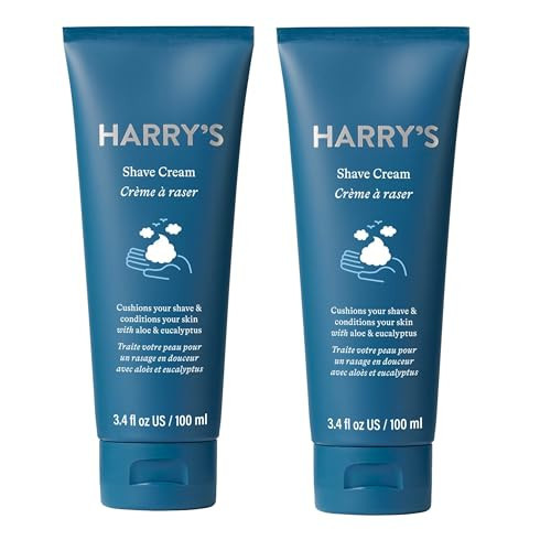 Harry's Shaving Cream - Shaving Cream for Men with Eucalyptus - 2 pack (3.4 oz) | Amazon (US)