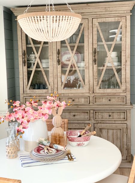 Welcome to my spring-inspired dining room! 🌿 Step into a world of fresh blooms and vibrant hues as we embark on a tour of this cozy space. From the delicate floral centerpiece adorning the table to the soft pastel accents scattered throughout, every detail exudes the essence of springtime. Join me as we celebrate the season of renewal and rejoice in the beauty of nature brought indoors. Comment FLOWER  to receive links🌸#SpringHomeTour #DiningRoomDecor 