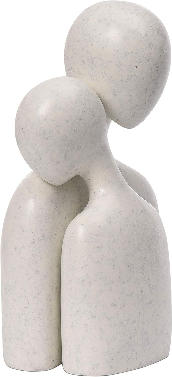 Quoowiit Abstract Couple Sculptures for Home Decor, Romantic Lover Statue for Shelf Decor Office ... | Amazon (US)