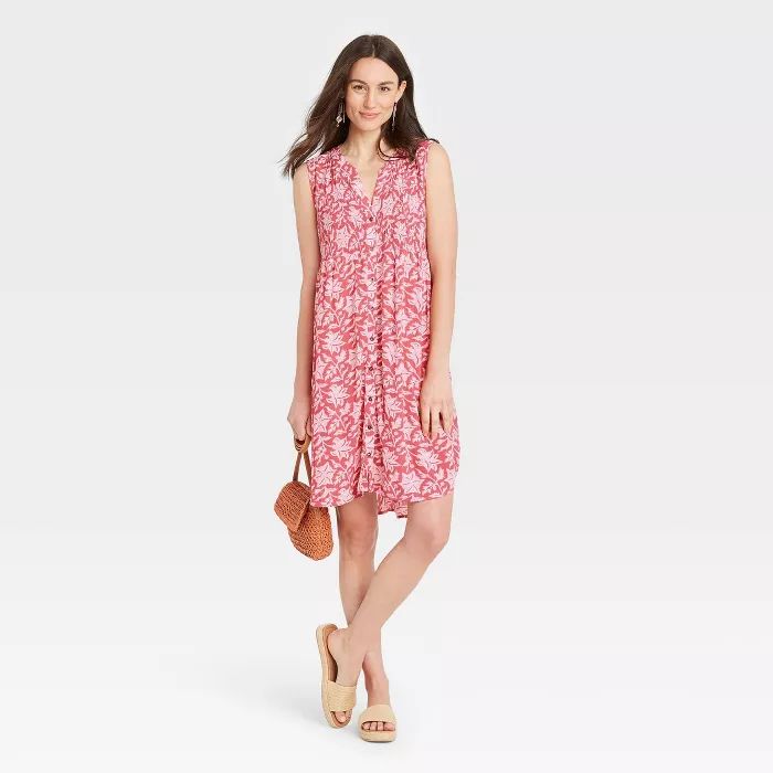 Women's Sleeveless Smocked Dress - Knox Rose™ | Target