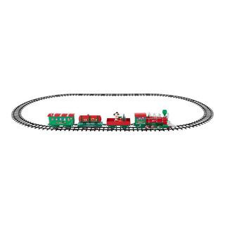 36-Piece Battery Operated Mickey Mouse Holiday Express Train Set | The Home Depot