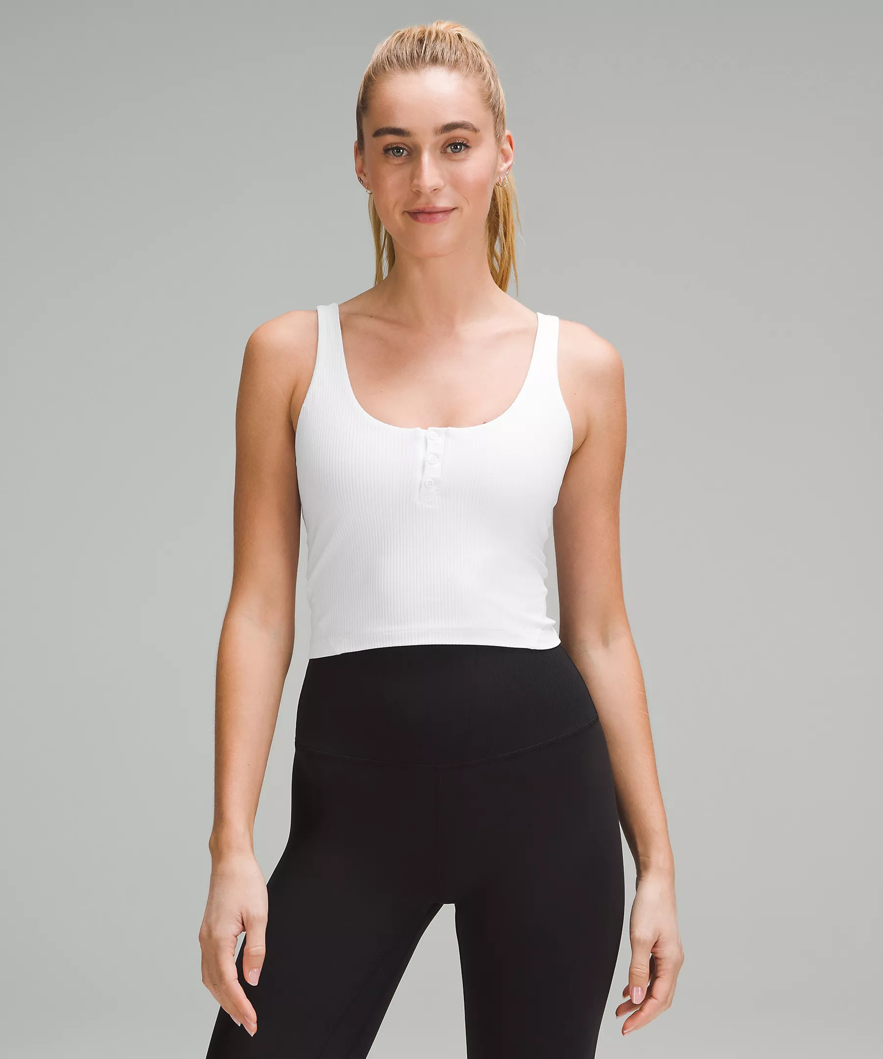lululemon Align™ Ribbed Henley Tank Top | Women's Sleeveless & Tank Tops | lululemon | Lululemon (US)
