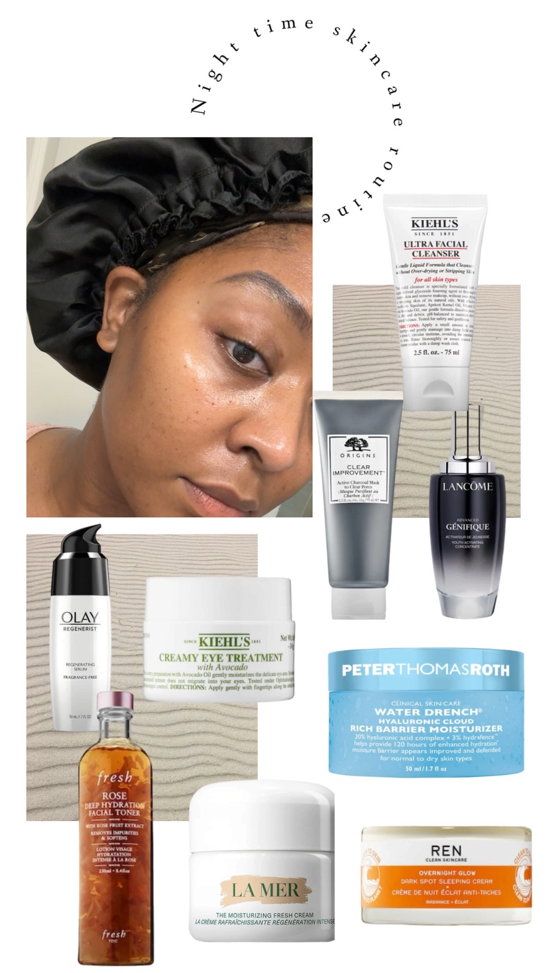 Last nights skincare routine. I had makeup on all day so I needed extra moisture put back into my skin!