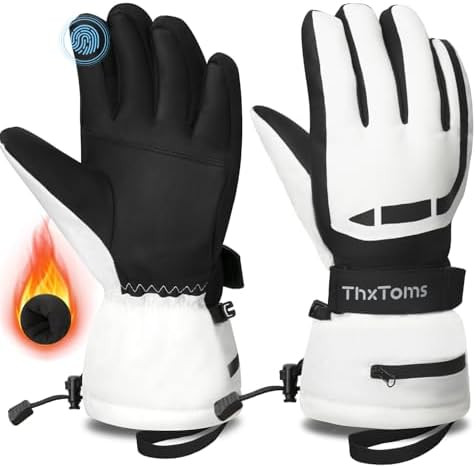 ThxToms Ski Gloves Snow Gloves for Men Women, Waterproof Winter Gloves, 3M Thinsulate Warm Gloves... | Amazon (US)