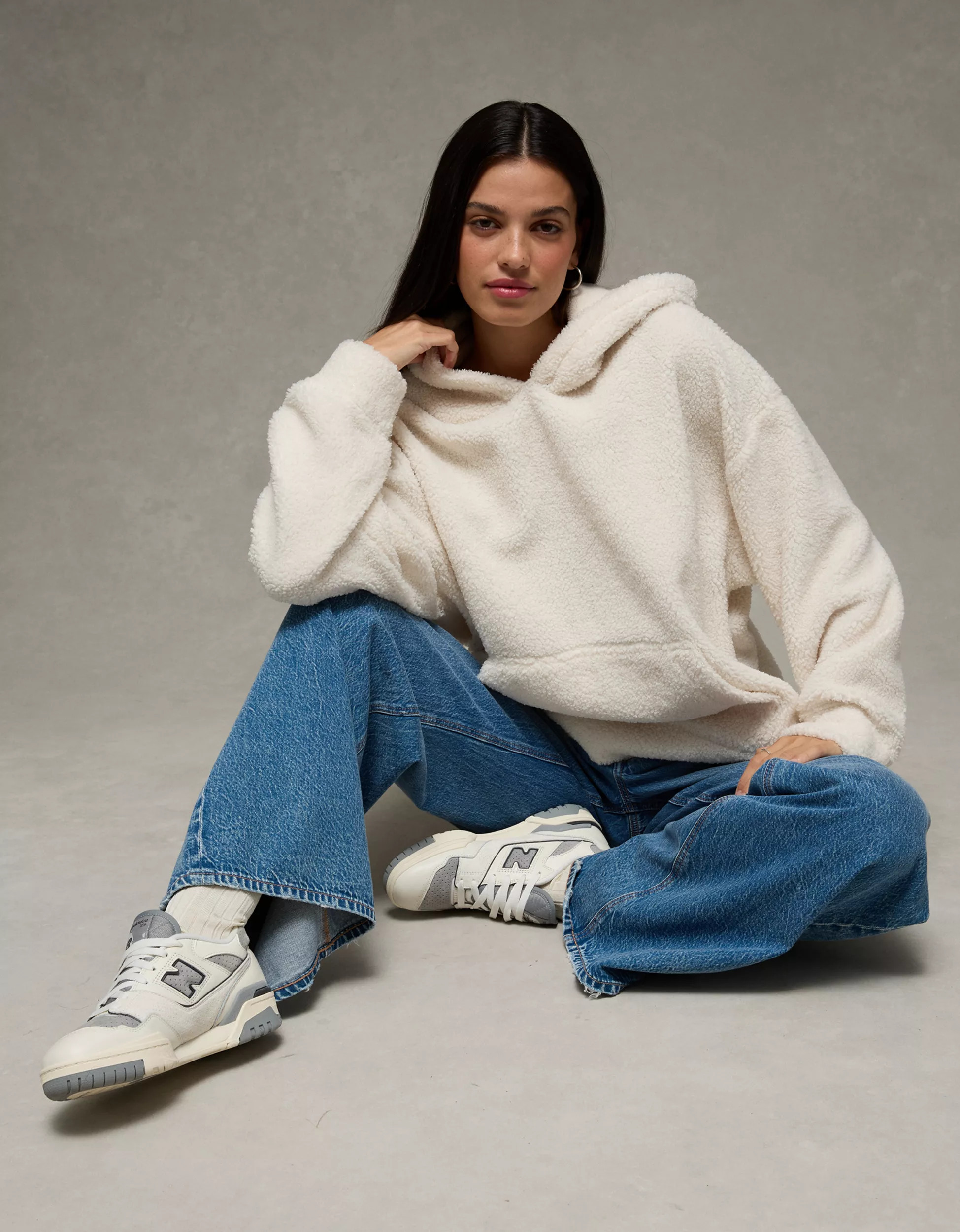 AE Sherpa Fleece Hoodie | American Eagle Outfitters (US & CA)