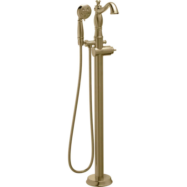 T4797-CZFL-LHP Cassidy Freestanding Tub Filler Floor Mounted with Handshower | Wayfair North America